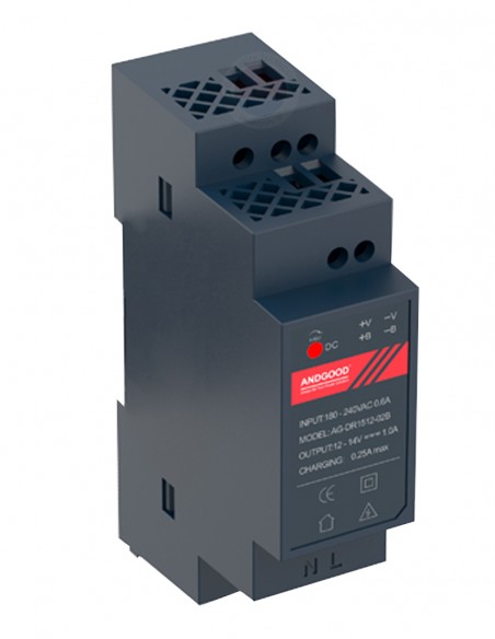 <p>Sursa alimentare 12Vcc/2A, montare pe sina DIN DR12024-01C</p>