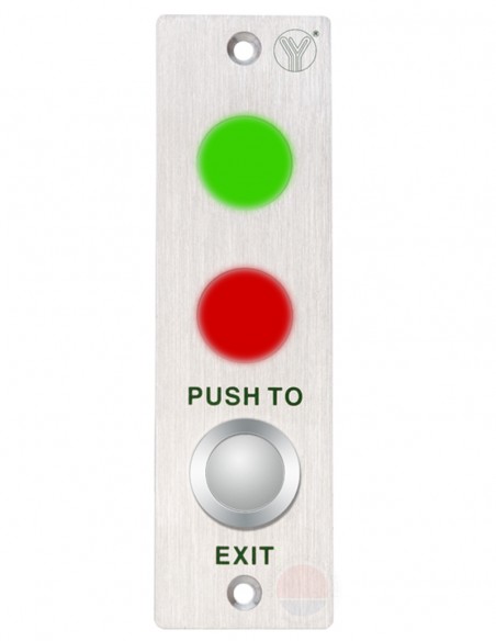 Buton de iesire incastrabil, cu LED de stare PBK-813(LED)