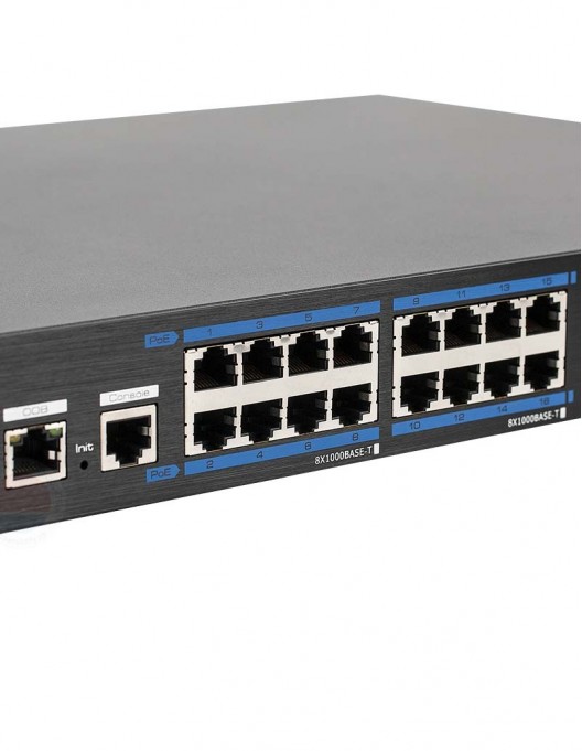 <p>Switch profesional 16 porturi PoE+ UTP7516GE-POE-4GF</p>