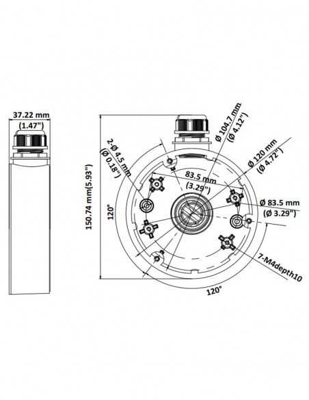 <p>Cutie jonctiune pentru camere Hikvision DS-1280ZJ-DM46</p>