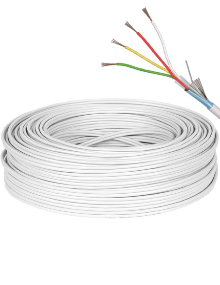 Cablu de alarma ecranat 4x0.22 mm 4AF22